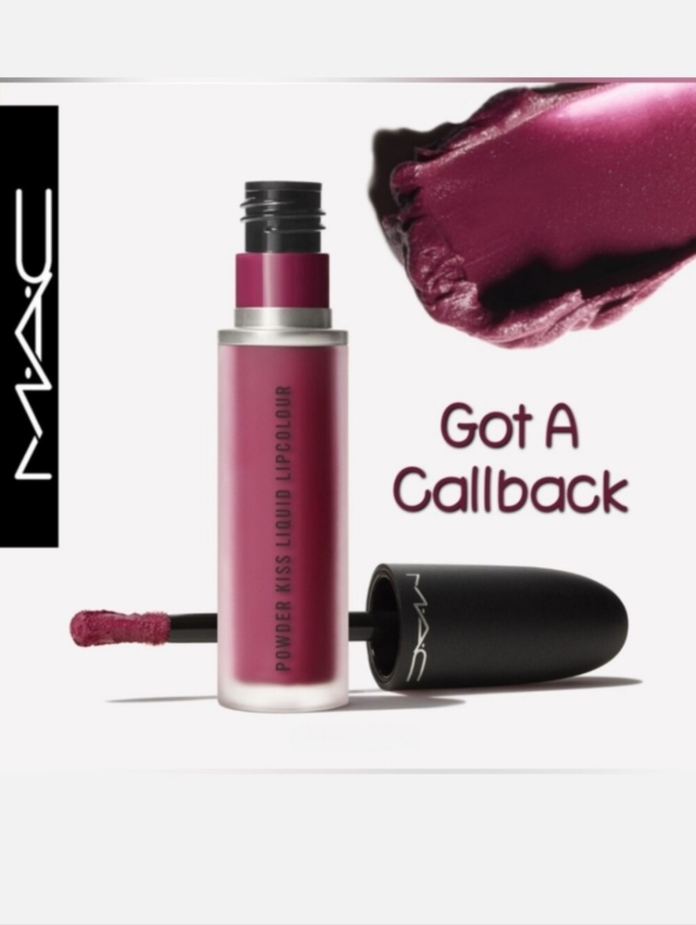 Mac Powder Kiss Liquid Lip Color Got A Callback Mauve Berry Brand New in Box